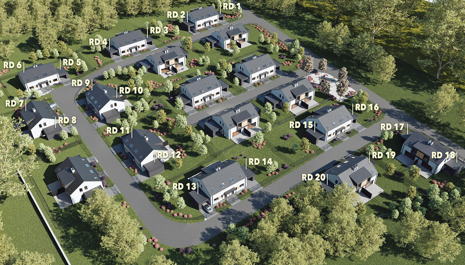 Situační plán Rezidence Soběhrdy