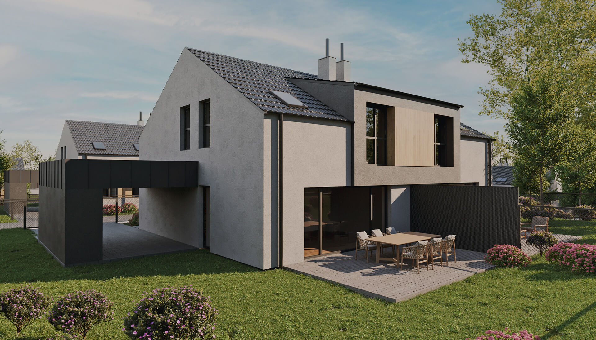 Vizualizace rodinného domu Rezidence Soběhrdy